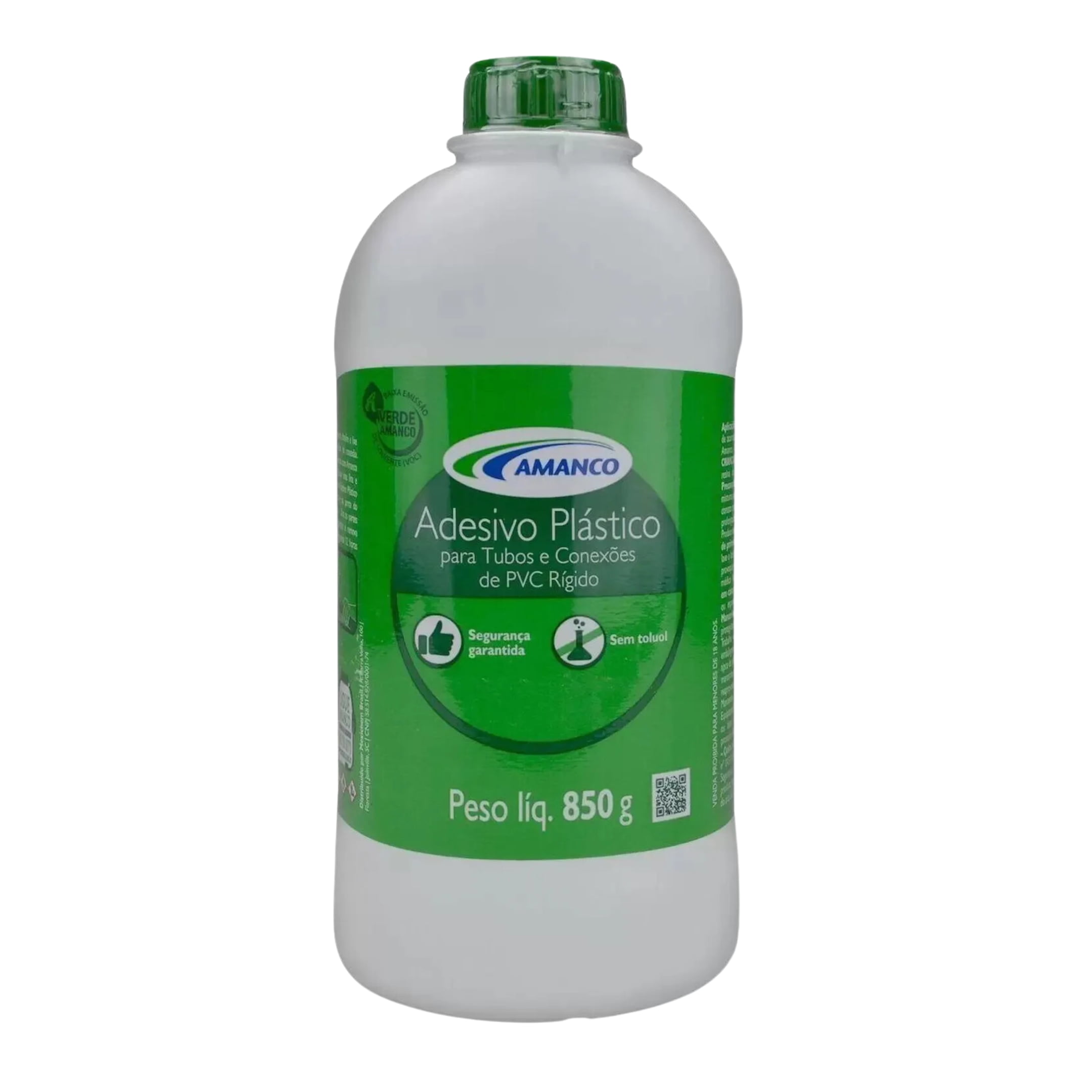 ADESIVO PVC FRASCO 850G INCOLOR - AMANCO  