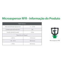 MICROASPERSOR RONDO RFR RIVULIS 41L/H (AUTOCOMPENSADO) / HASTE 36CM 