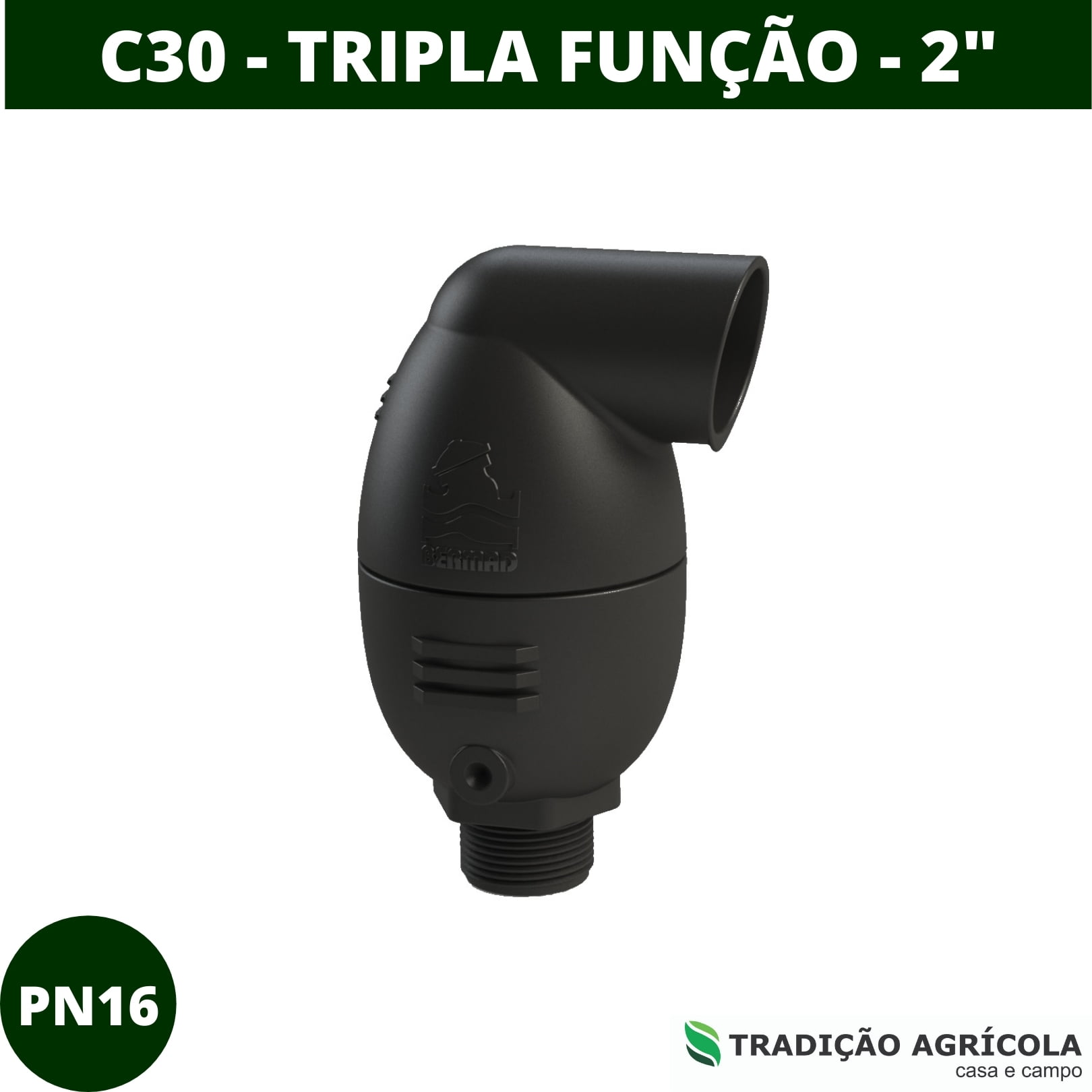 VÁLVULA DE AR BERMAD COMBINADA PN16 C30 2" - TRIPLA FUNÇÃO 